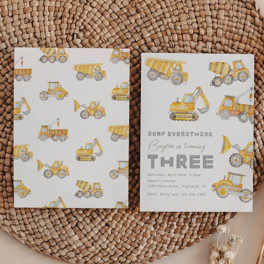 建築3rd誕生日招待状 招待状