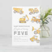 建築5番目の誕生日招待状 招待状 (スタンド正面)