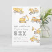 建築6番目の誕生日招待状 招待状 (スタンド正面)