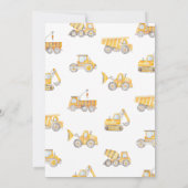 建築6番目の誕生日招待状 招待状 (裏面)