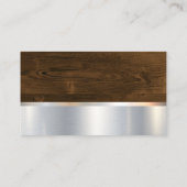 建築 |のこぎり板と木材 |ハードウェアツール 名刺 (裏面)