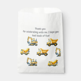 建築、イエローダンプトラックの好意バッグ フェイバーバッグ