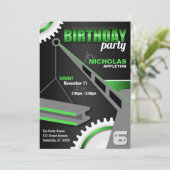 建築&エンジニアリング誕生日パーティー 招待状 (スタンド正面)