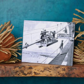 建築・オブ・ブルックリン・ブリッジ，ニューヨーク（リソ） フォトプラーク (側面)