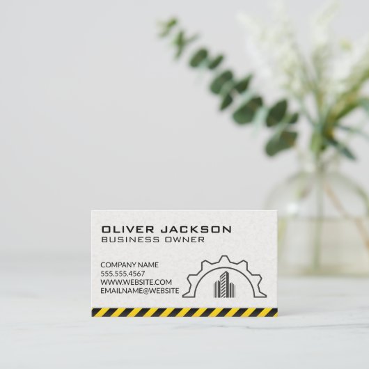 建築 | ギアシティロゴ 名刺 (スタンド正面)