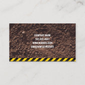 建築 | クレーン | 汚れ 名刺 (裏面)