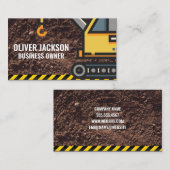 建築 | クレーン | 汚れ 名刺 (正面/裏面)