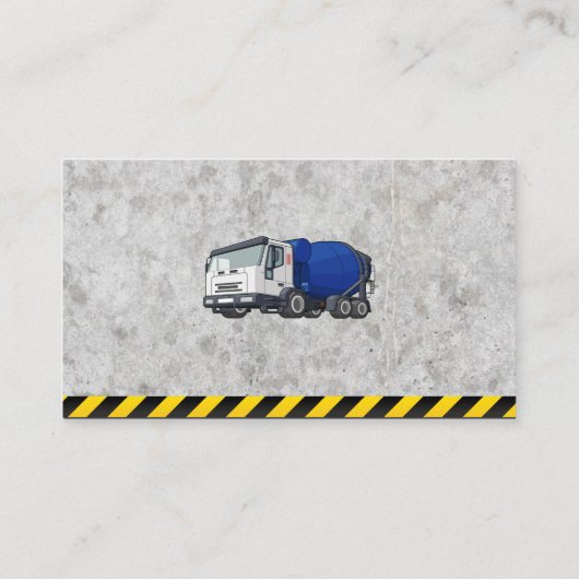 建築 |コンクリートミキサー |工業用 名刺 (裏面)