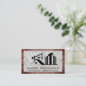 建築 | コンクリート | レンガ壁 名刺 (スタンド正面)