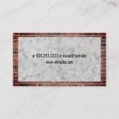 建築 | コンクリート | レンガ壁 名刺 (裏面)