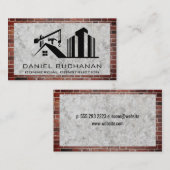 建築 | コンクリート | レンガ壁 名刺 (正面/裏面)