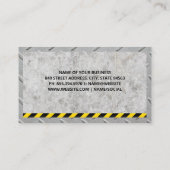 建築 |コンクリート |ロードローラブループリント 名刺 (裏面)