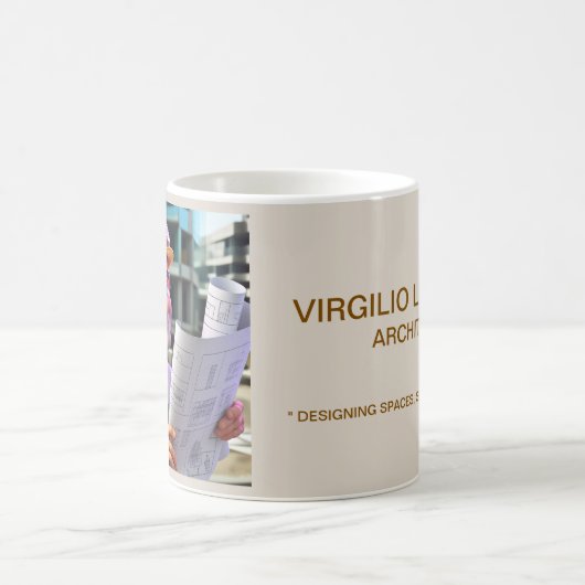 "建築" コーヒーマグカップ (中央)