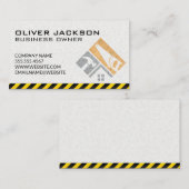 建築 |ショベル車両 |実在財産 名刺 (正面/裏面)