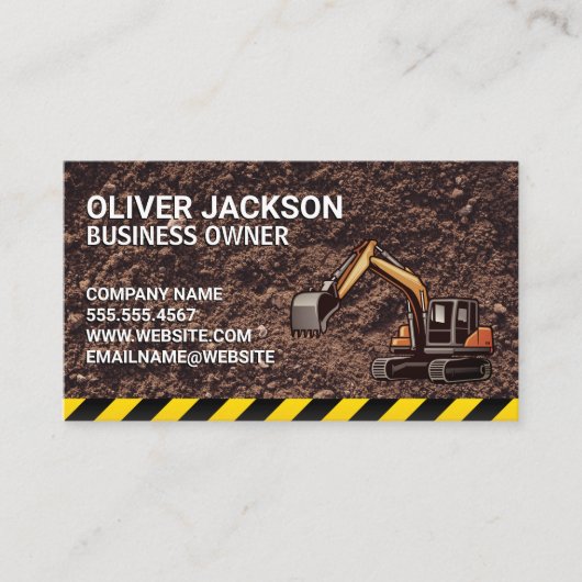 建築 |ショベル |プロパティの開発 名刺 (正面)