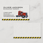 建築 | セミトラックドライバーの名刺 名刺 (正面/裏面)