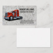 建築 | セミトラック | コンクリート背景 予約カード (正面/裏面)