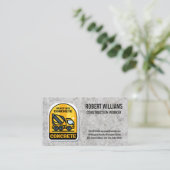 建築 | セメント混合トラック | コンクリート 予約カード (スタンド正面)