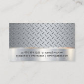 建築 |ソー |金属グリップパターン 名刺 (裏面)