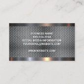 建築 |ダイヤモンドメッキスチールメタルトリム 名刺 (裏面)