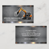 建築 |ダイヤモンドメッキスチールメタルトリム 名刺 (正面/裏面)