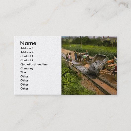 建築 – ダンピング製簡単1925 名刺 (正面)