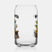 建築・トラックの中の喜びのドラゴン ガラス缶 (左)