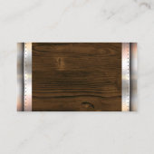 建築 |ハードウェアツール |木製リベット 名刺 (裏面)