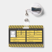 建築 バッジ (伸縮クリップ付きの裏面)