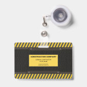 建築 バッジ (伸縮クリップ付き付き表面)