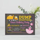 建築&バレリナジョイント誕生日招待状 招待状 (スタンド正面)