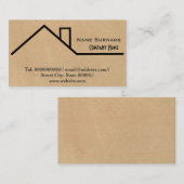 建築，ビルダー，大工，リフォーム 名刺 (正面/裏面)