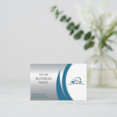 建築、ビルダ、不動産仲介業者、屋根建築 名刺 (スタンド正面)