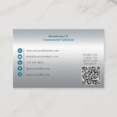 建築、ビルダ、不動産仲介業者、屋根建築 名刺 (裏面)