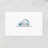 建築、ビルダ、不動産仲介業者、屋根建築 名刺 (裏面)