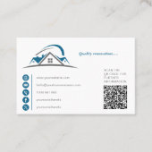 建築、ビルダ、不動産仲介業者、屋根建築 名刺 (正面)