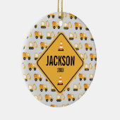 建築・ビークルズ・ダンプ・トラック・アンド・ディガー  セラミックオーナメント (右)