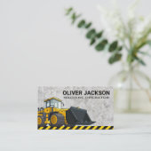 建築 |ブルドーザー |重機 名刺 (スタンド正面)