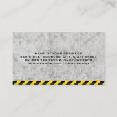 建築 |ブルドーザー |重機 名刺 (裏面)