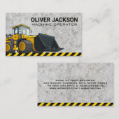 建築 |ブルドーザー |重機 名刺 (正面/裏面)