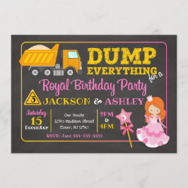 建築&プリンセス共同誕生日招待状 招待状