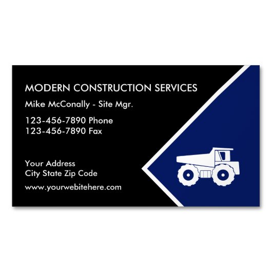 建築 マグネット名刺 (正面)