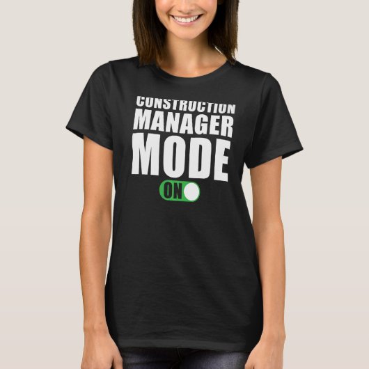 建築・マネージャの建築・マネージャ・モード Tシャツ (正面)