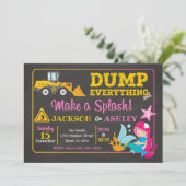 建築&マーメイドジョイント誕生日招待状 招待状 (スタンド正面)