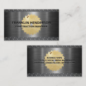 建築 | メタリック | ウッド 名刺 (正面/裏面)