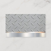 建築 |メタリック | Saw Hammer |鉄鋼 名刺 (裏面)