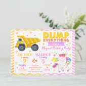 建築·ユニコーンジョイント誕生日招待状 招待状 (スタンド正面)