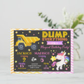 建築·ユニコーンジョイント誕生日招待状 招待状 (スタンド正面)