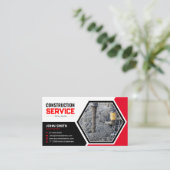 建築，リフォーム，コンクリート，屋根，ビルド 名刺 (スタンド正面)