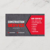 建築，リフォーム，コンクリート，屋根，ビルド 名刺 (裏面)